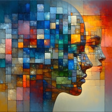 An abstract image that illustrates a focus on connection between human and tacit knowledge-1