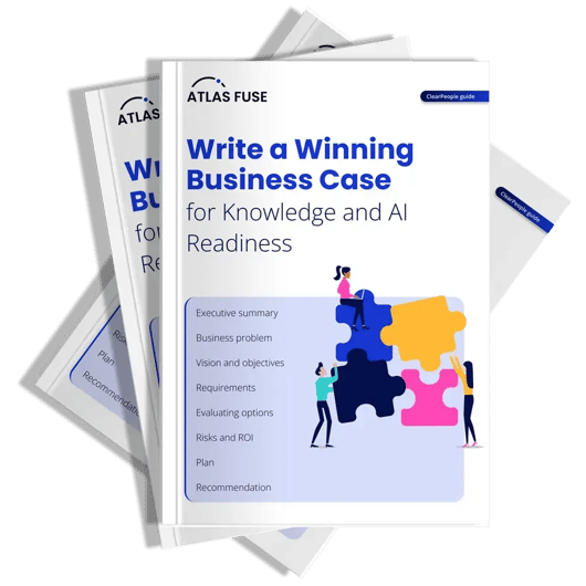 Write a Winning Business Case for Knowledge and AI Readiness guide - cover 3D