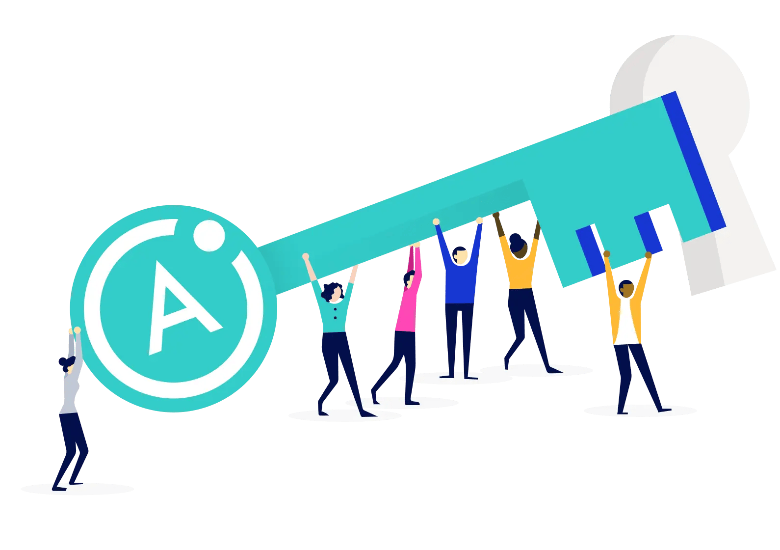 Master Key raising cyan