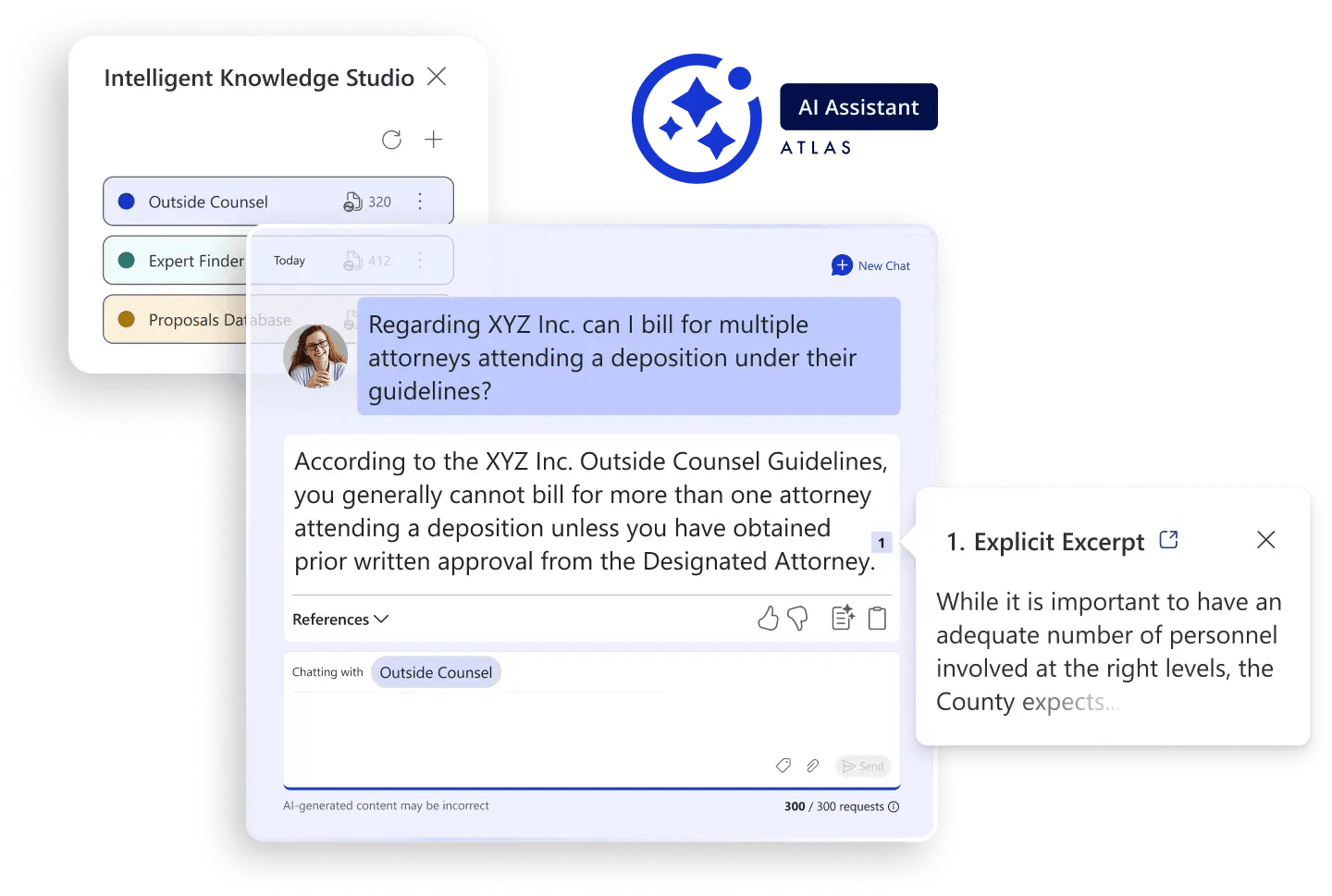 Knowledge Assistant with citation KC label