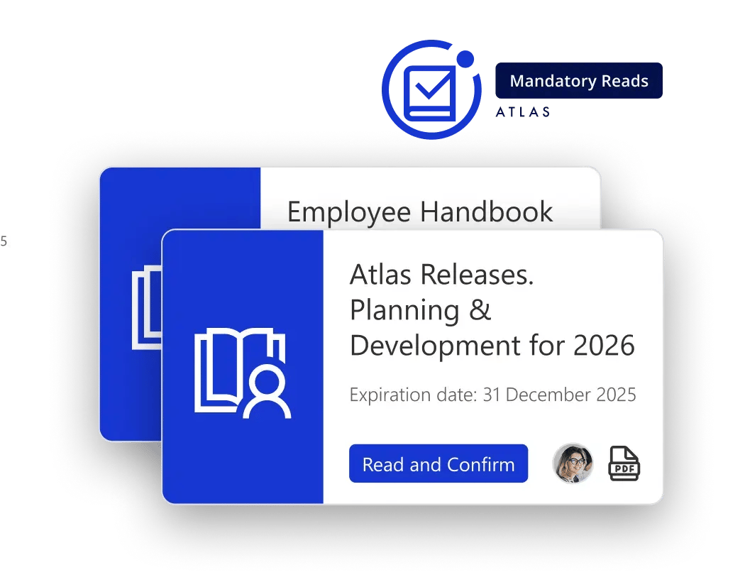 Mandatory Reads Screen Cascade Atlas Releases Employee Handbook Metadata Forms on dots