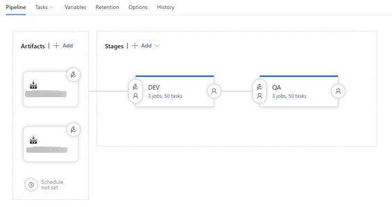 Azure DevOps Pipeline stages screenshot