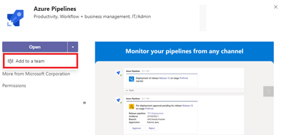 Azure Pipelines screenshot