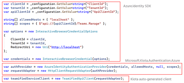 Code interactive flow Azure AD Authentication