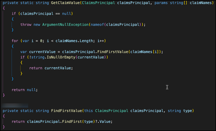How to deny external users calling your Azure AD secured API - Return claim