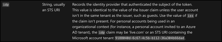 How to deny external users calling your Azure AD secured API - idp claim