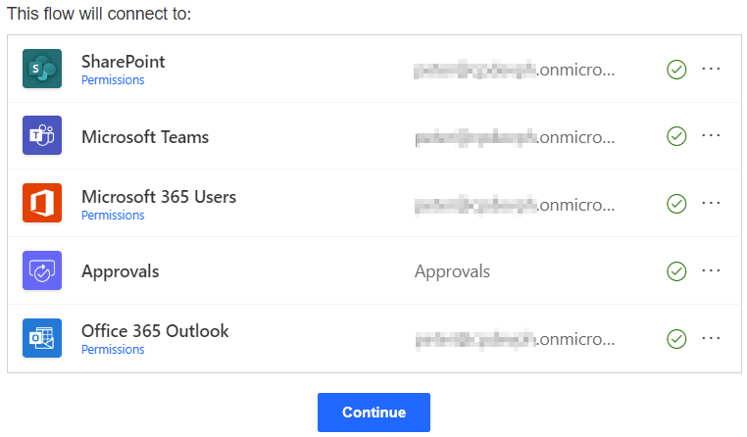 Power Automate Teams Connect flow to SharePoint