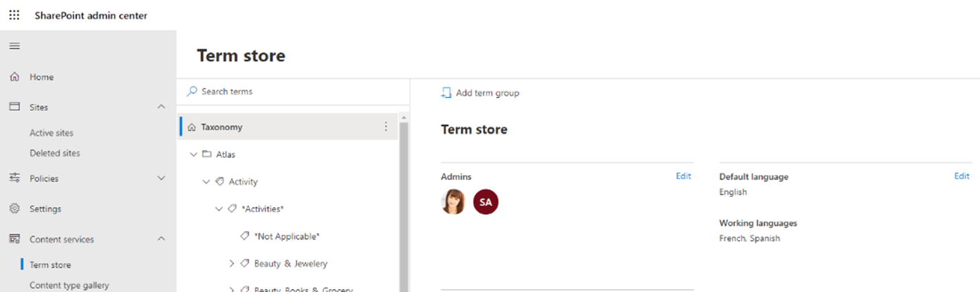 SharePoint Term Store
