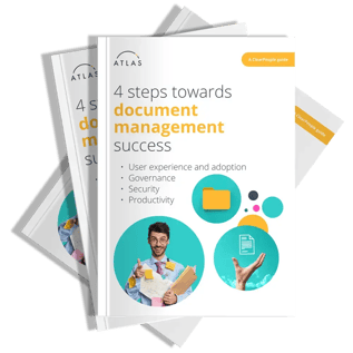 4 Steps towards Document Management Success Guide Cover 3D