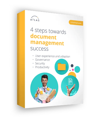 4 Steps towards Document Management Success Guide Cover 3D
