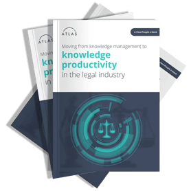 Moving from knowledge management to in the legal industry eBook Cover 3D