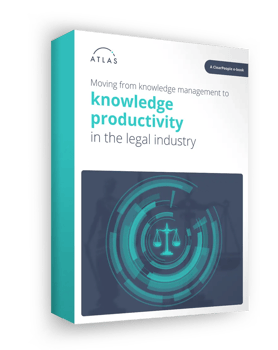 Moving from knowledge management to in the legal industry eBook Cover 3D