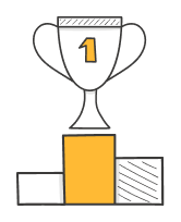Trophy yellow illustration