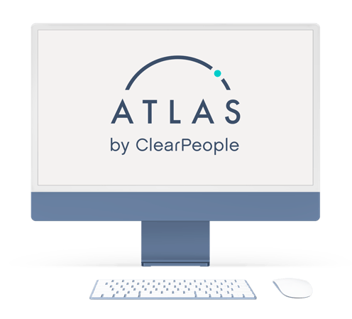 Atlas logo in Monitor-blue