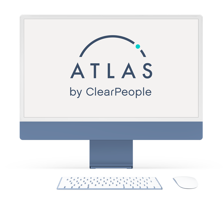 Atlas logo in Monitor-blue