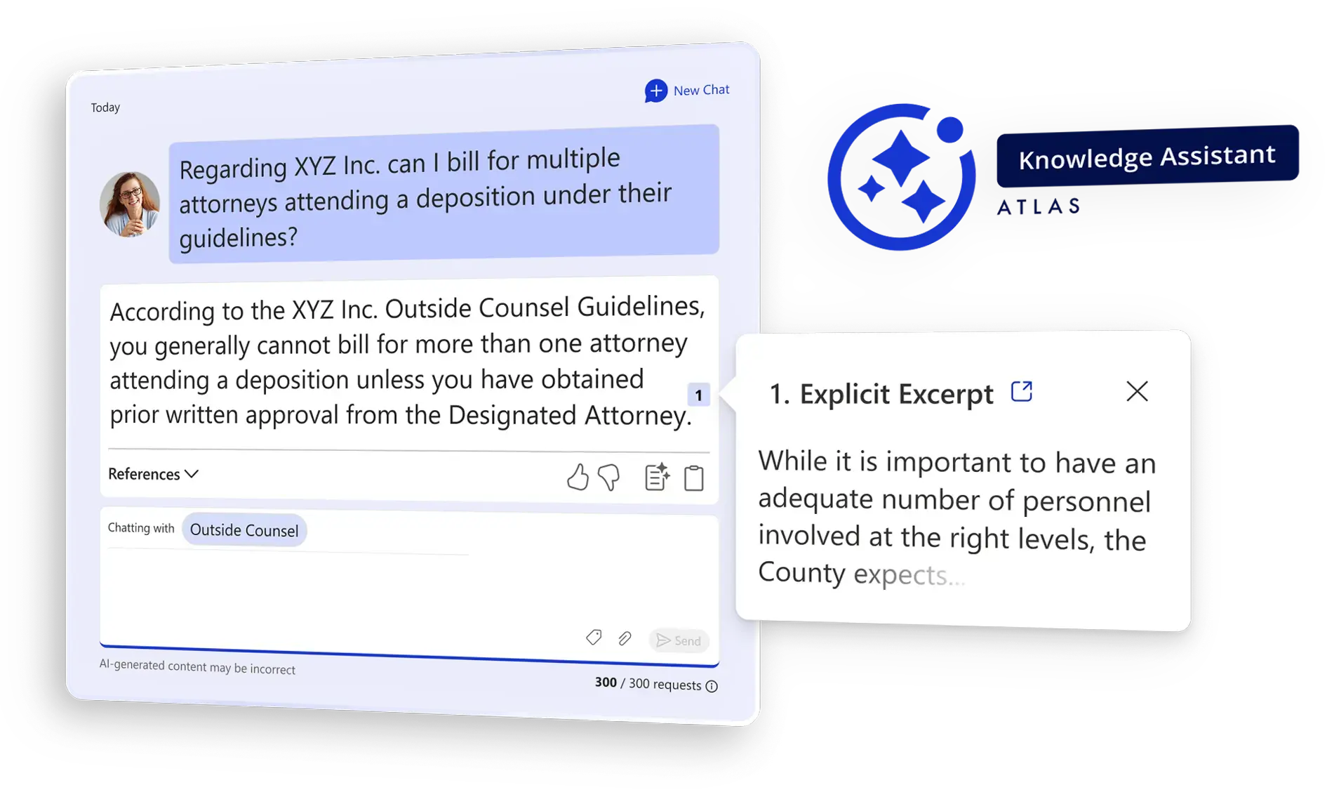Knowledge Assistant 3D single chat A no back