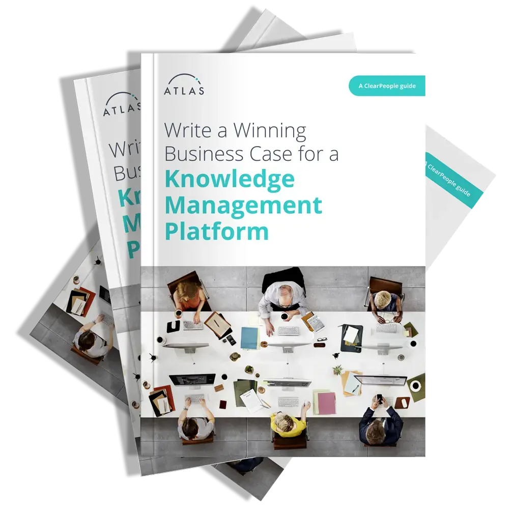 Write a Winning Business Case for a Knowledge Management Platform - cover 3D